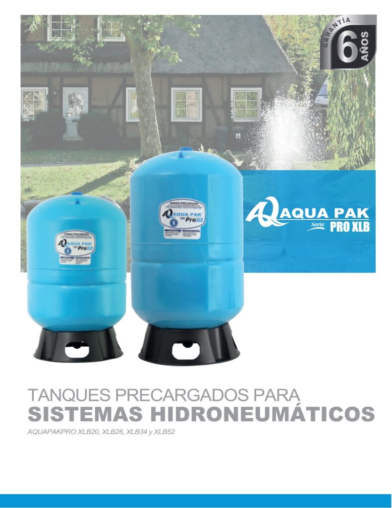 Tanque Precargado Para Hidroneum Tico Gl Diafragma Aqua Pak Serie