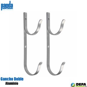 Gancho doble Panda PA-KITSPTE-ALUM-P aluminio