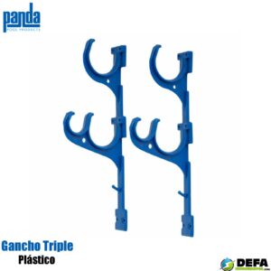 Gancho triple Panda PA-KITSPTE-PLAS-P plastico