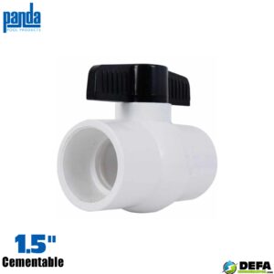 Valvula esfera Panda PA-VB-1.5UPVC-C PVC cementable 1.5"