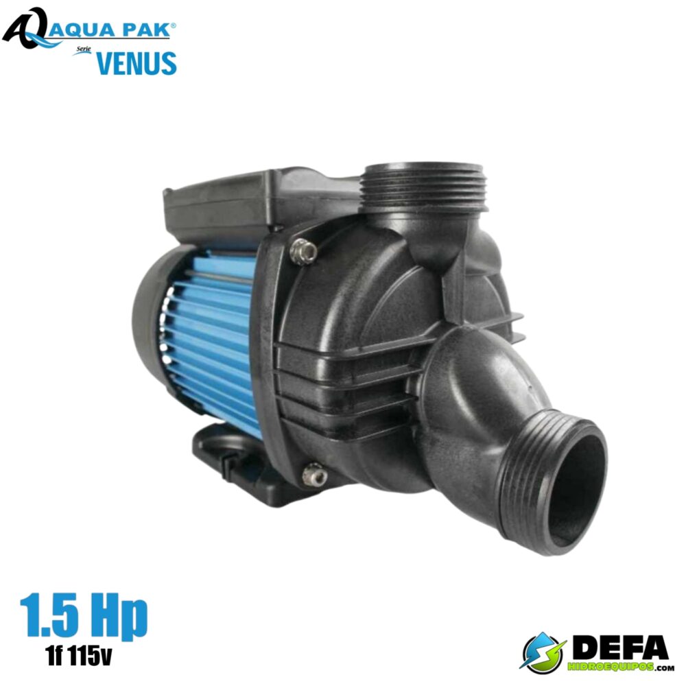 Bomba para Hidromasaje Aqua Pak VENUS15 1.5 hp 1f 115v