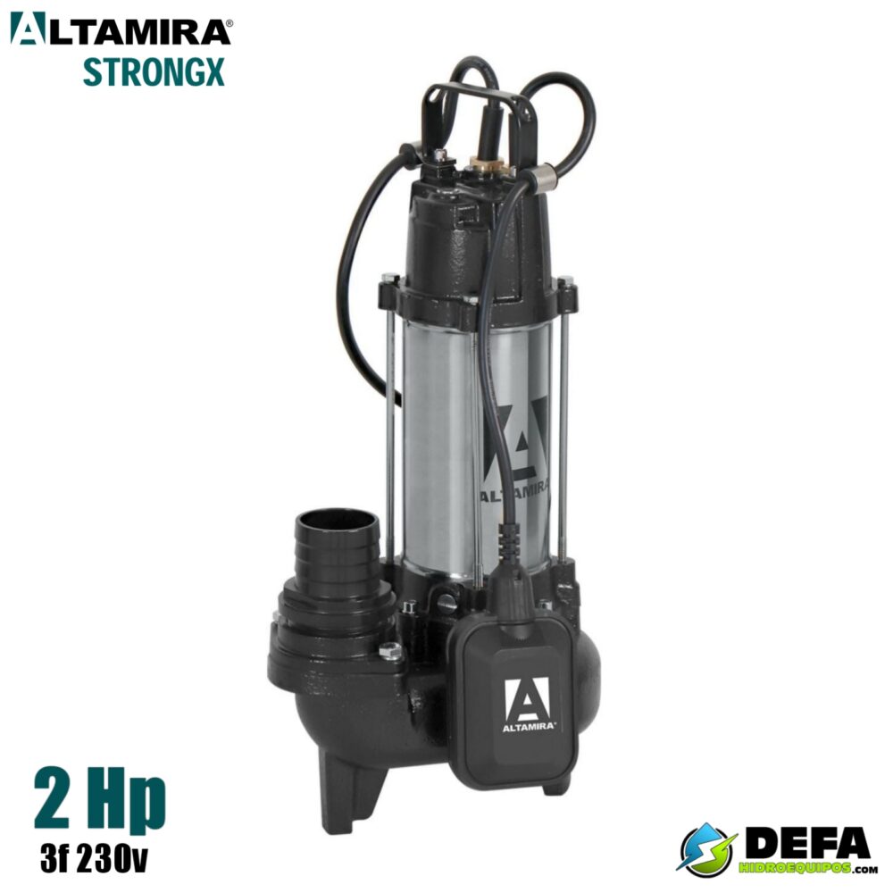 Bomba sumergible para lodos Altamira STRONGX3-20-3230 2 hp 3f 230v