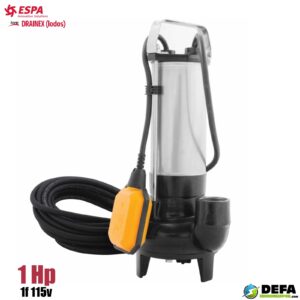 Bomba sumergible Espa DRAINEX100A115CC 1 hp 1f 115v