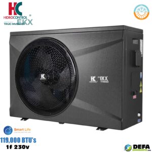 Bomba de calor inteligente Hidrocontrol  EK119X-M2-INVERTER 119,000 BTU 1f 230v