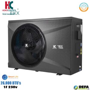 Bomba de calor inteligente Hidrocontrol  EK26X-M2-INVERTER 26,000 BTU 1f 230v