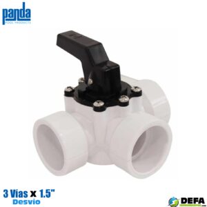 Valvula de desvio (3 vias) Panda PA-VD3V-1.5P-C 3 vias x 1.5" para cementar