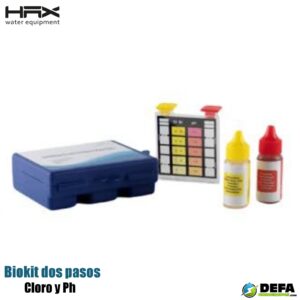 Biokit analizador HAX EU-TK1610-2W dos pasos para cloro y ph