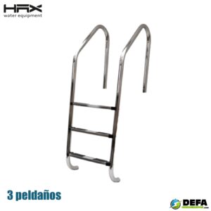 Escalera  HAX WL-SL203B-11 de 3 peldaños