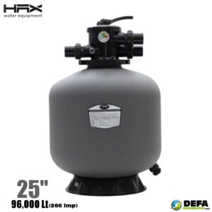 Filtro de arena HAX PDG650 25" con valvula de 1-1/2"