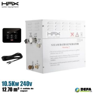 Generador de vapor HAX GS08N-10.5 10.5kw 240v 12.70m3