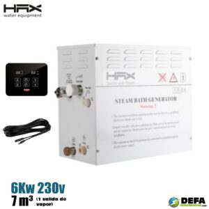 Generador de vapor HAX GS08N-6 6kw 230v 7m3