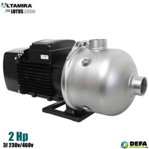 Bomba multietapas Altamira LOTUS200-2-1/3234 2 hp 3f 230v/460v Inoxidable