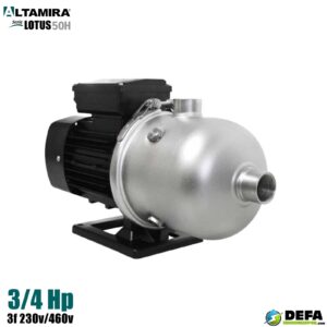 Bomba multietapas Altamira LOTUS50-4/3234 0.75 hp 3f 230v/460v Inoxidable
