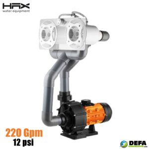 Nado contracorriente HAX STP-D-2200 con 2 boquillas y bomba con motor de 4HP