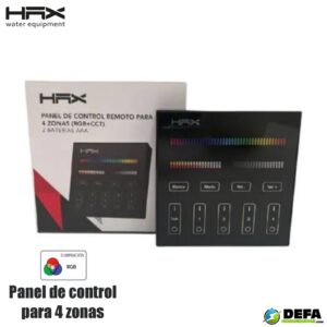 Panel de control tactil Hax B4-B 4 zonas RGB