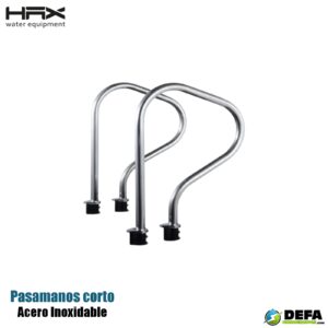 Pasamanos HAX WL-SRG corto de acero inoxidable