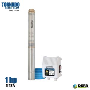 Bomba sumergible tipo bala Tornado SLIM20-4/1127 1 hp 1f 127v