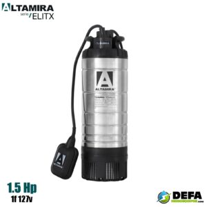 Bomba sumergible Altamira ELITX83A-1127 1.5 hp 127v
