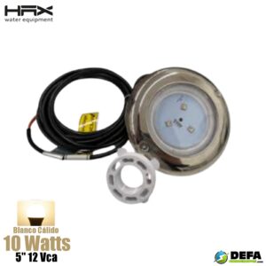 Lampara para piscina HAX LA-10PBCS 10w 12 vca blanco calido
