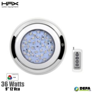 Lampara para piscina HAX PE-LED36 36w 12 vca RGB con Control