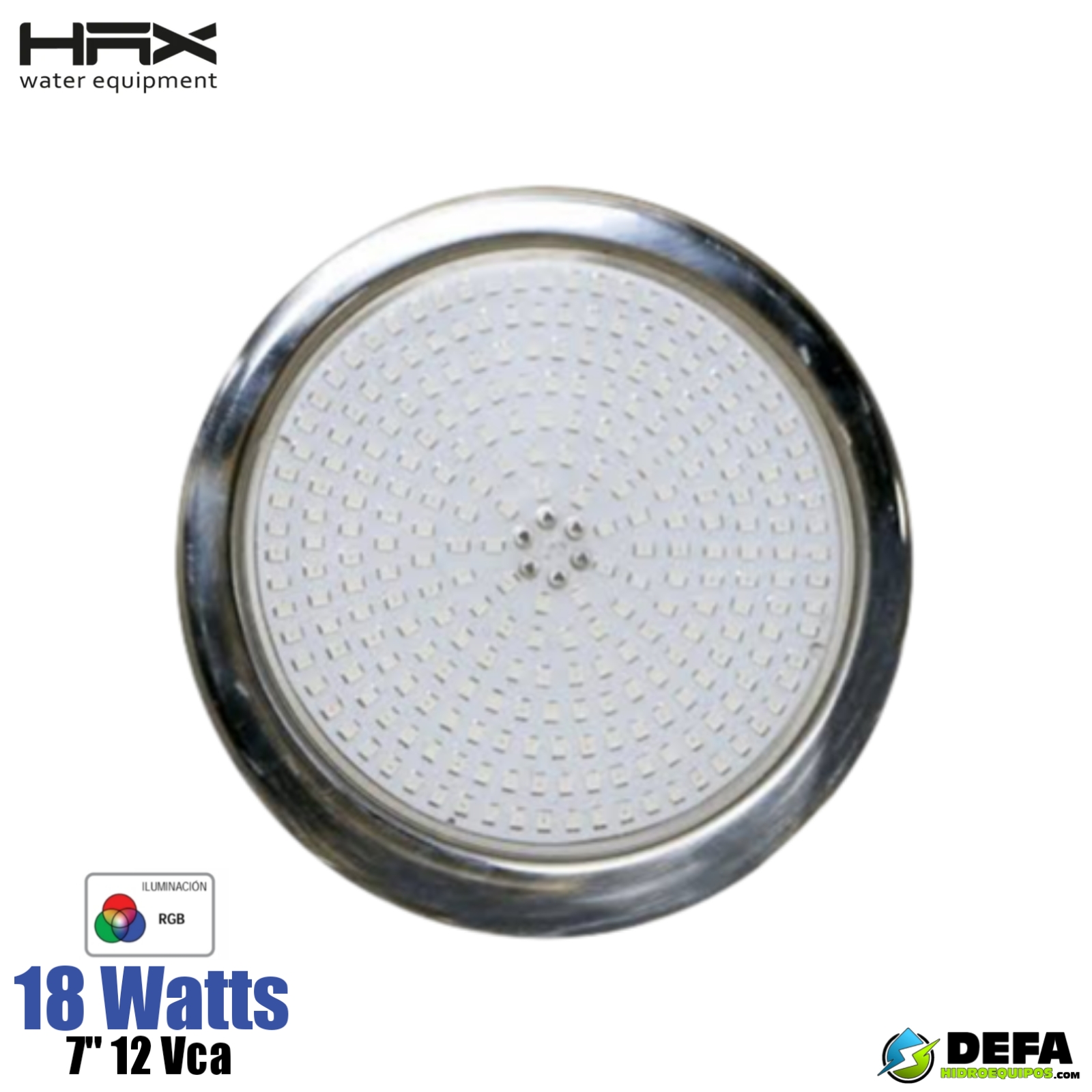 Lampara para piscina HAX LBS-18JTC 18w 12 vca RGB