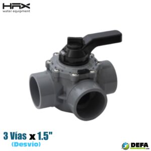 Valvula HAX VLV-3V15 de 3 vias 1 1/2"