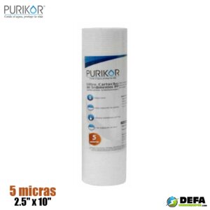Filtro Cartucho de Polipropileno Termofusionado Purikor PKCPP2.5X10X5