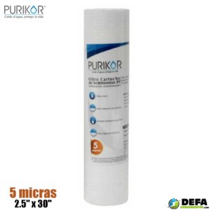 Filtro Cartucho de Polipropileno Termofusionado Purikor PKCPP2.5X30X5