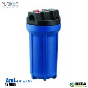 Portafiltro para Cartucho Purikor PKPFBB10X1P Azul 12 gpm