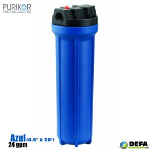 Portafiltro para Cartucho Purikor PKPFBB20X1.5P Azul 24 gpm