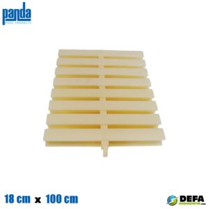 Rejilla de pl?stico para rebosadero Panda PA-REJREBL-PLB18 18 cm x 100 cm