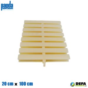 Rejilla de pl?stico para rebosadero Panda PA-REJREBL-PLB20 20 cm x 100 cm