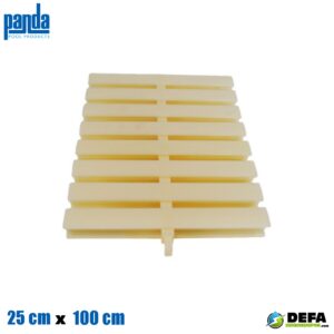 Rejilla de pl?stico para rebosadero Panda PA-REJREBL-PLB25 25 cm x 100 cm
