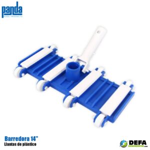 Barredora flexible para piscina Panda PA-ASPIREC-PL14 14" con llantas de plastico