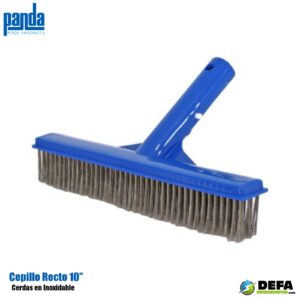 Cepillo para piscinas Panda PA-CEP-10RE-CX-PL 10" recto cerdas acero inoxidable