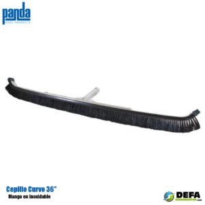 Cepillo para piscinas Panda PA-CEP-36CU-CN-INX 36" curvo acero inoxidable