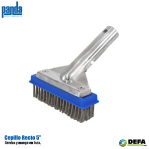 Cepillo para piscinas Panda PA-CEP-5RE-CX-INOX 5" recto acero inoxidable
