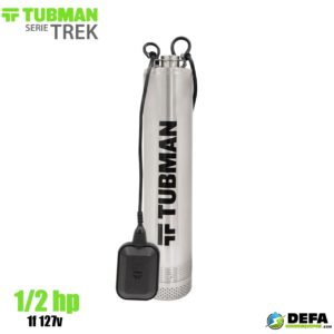 Bomba sumergible tipo bala TUBMAN TREX50-3/1127A 0.5 HP 1f 127v