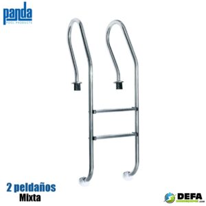 Escalera en acero inoxidable Panda PA-ESC-MIX1-2P 2 peldaños Mixta