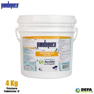 Tricloro alta concentracion Pandapura PP-TRITAB-4K Tableta 3" 4kg