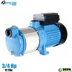 Bomba multietapas horizontal Aqua pak STEP60-07-3/1115 3/4 hp 1f 115v