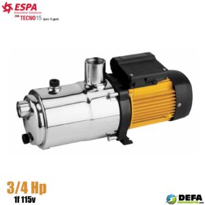 Bomba multietapas horizontal Espa TECNO15-3/1115 3/4 hp 1f 115v