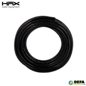 Tubing marca Hax serie TU07-100 negro de 30m resistente a rayos UV