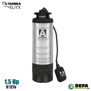 Bomba sumergible Altamira ELITX83A-1127 1.5 hp 127v