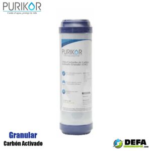 Filtro Cartucho de Carbon Activado Granular (GAC) Purikor PKCGAC2.5X10