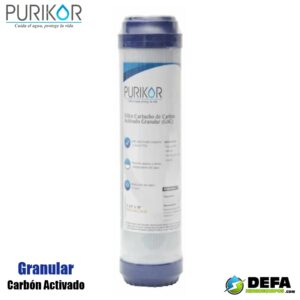 Filtro Cartucho de Carbon Activado Granular (GAC) Purikor PKCGAC2.5X20