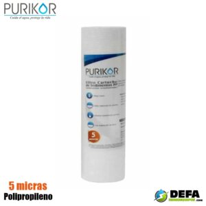 Filtro Cartucho de Polipropileno Termofusionado Purikor PKCPP2.5X10X5