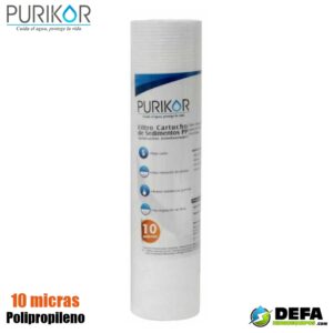 Filtro Cartucho de Polipropileno Termofusionado Purikor PKCPP2.5X20X10