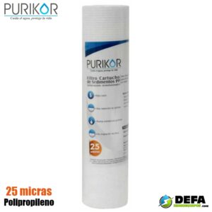 Filtro Cartucho de Polipropileno Termofusionado Purikor PKCPP2.5X30X25