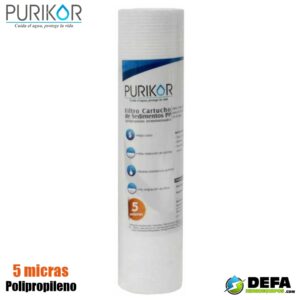 Filtro Cartucho de Polipropileno Termofusionado Purikor PKCPP2.5X30X5